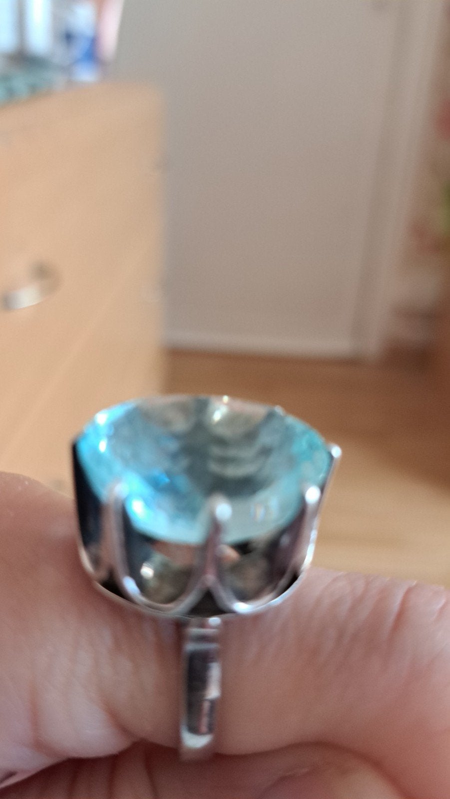 Bague ancienne arjent solide pierre   topaze  15karat, Bijoux, Sacs & Beauté, Enlèvement ou Envoi