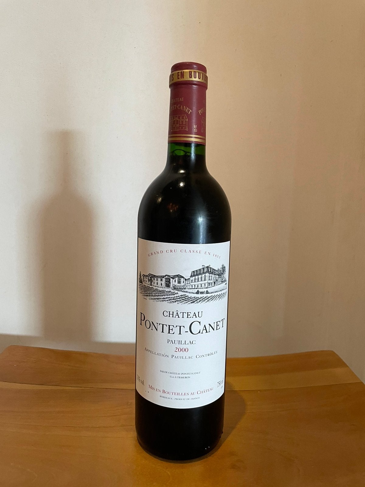 Pontet Canet 2000, Ophalen of Verzenden, Zo goed als nieuw