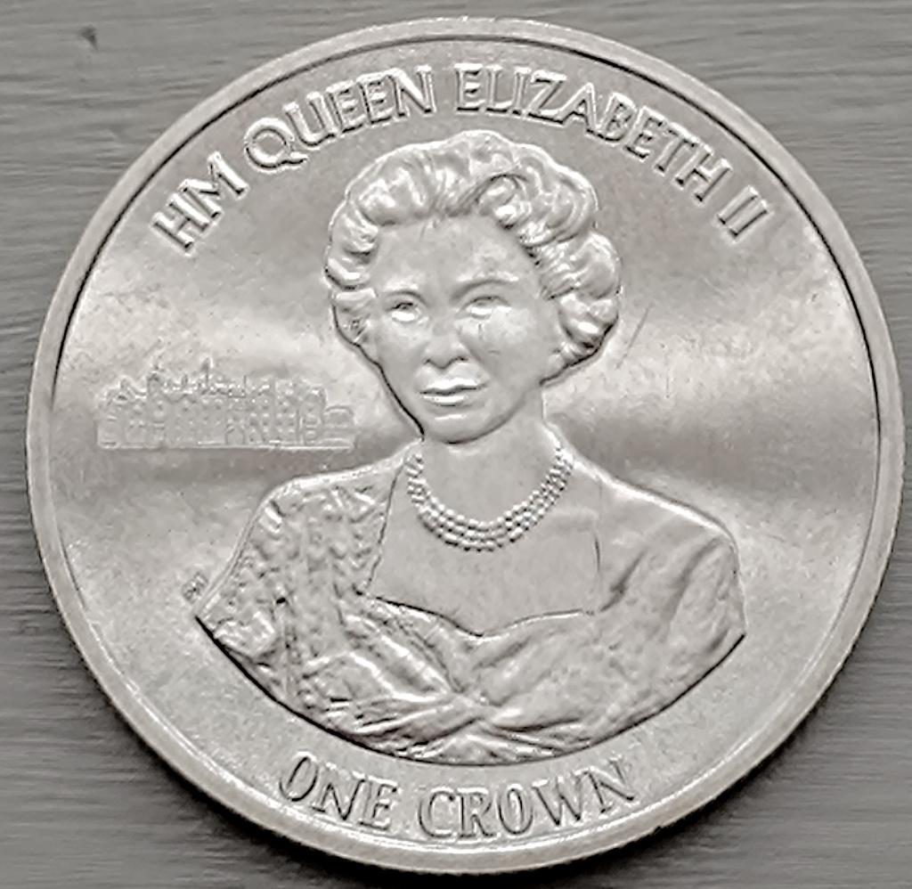 munt Ascension eiland 1 crown 2015: Elisabeth II, Enlèvement ou Envoi