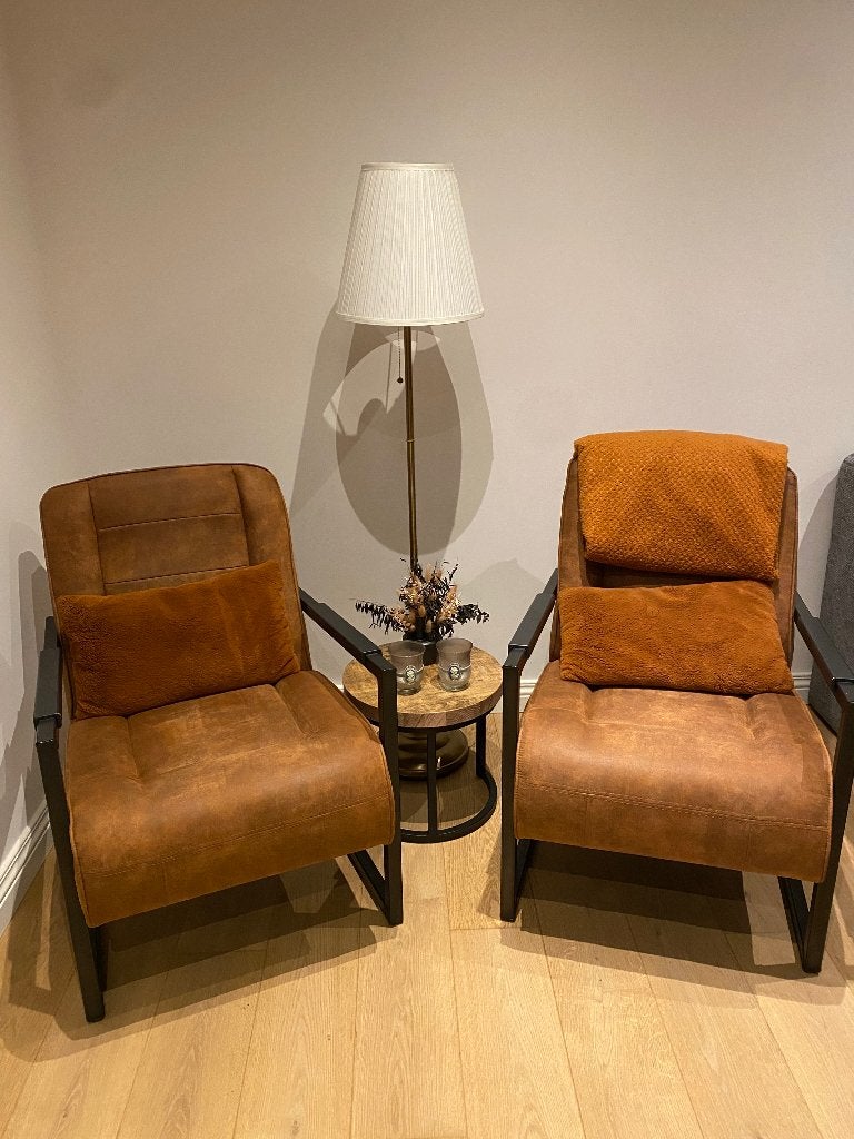 Stoelen, Ophalen, Zo goed als nieuw, Bruin, Twee