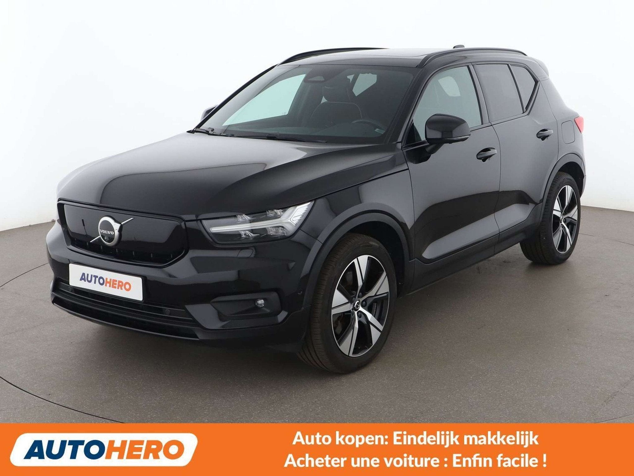 Volvo XC40 Recharge Twin Pure 300 kW Pro AWD (bj 2021), Auto's, Automaat, Gebruikt, Zwart, 5 zetels