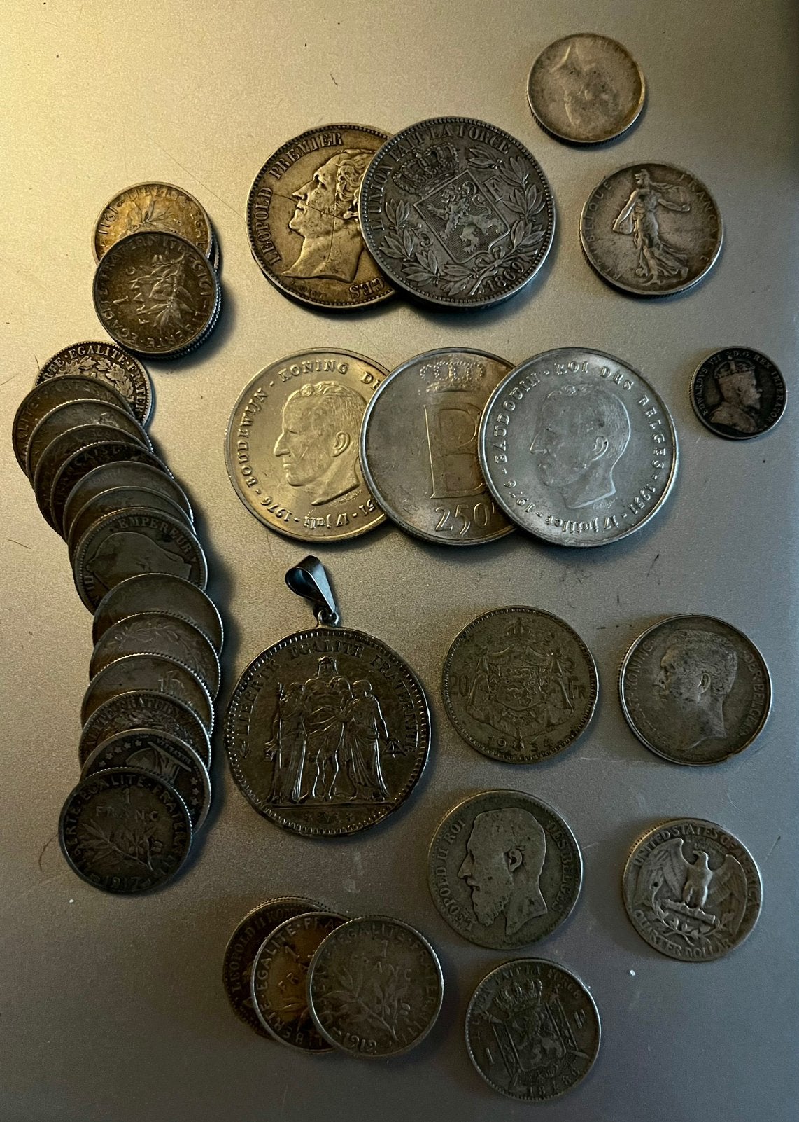 Lot de pièces en argent, Timbres & Monnaies, Enlèvement ou Envoi, Monnaie
