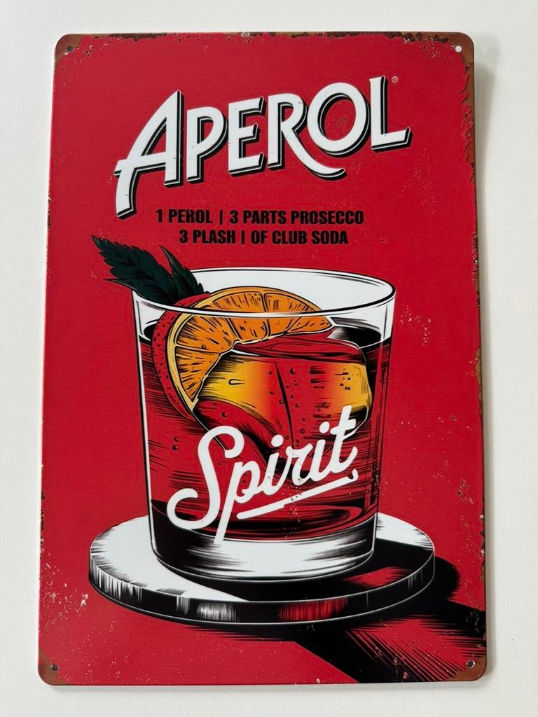 Panneau d'affichage en métal Aperol, Enlèvement ou Envoi, Neuf, Panneau publicitaire