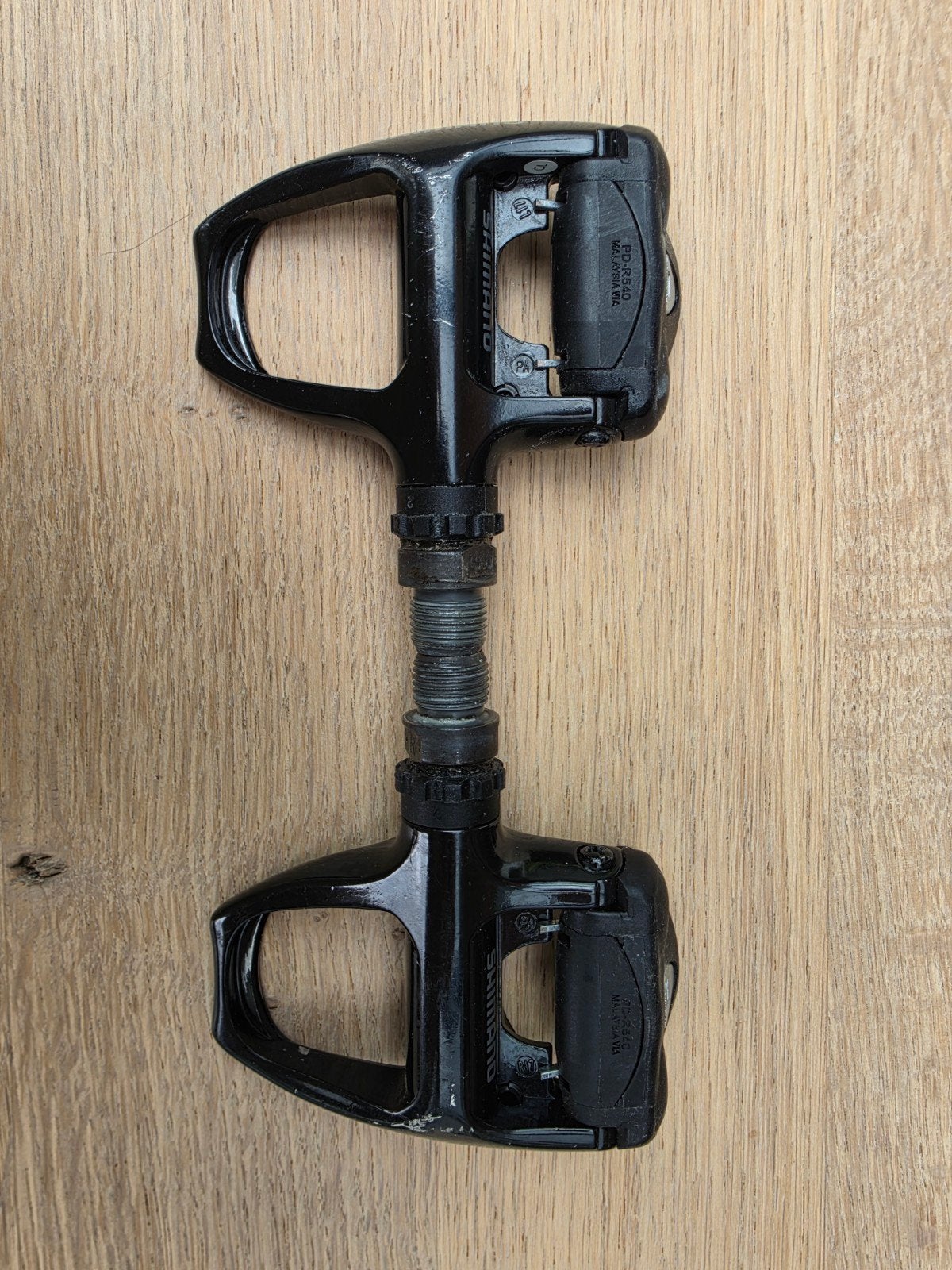 Shimano PD-R540 klikpedalen, Ophalen, Gebruikt, Schoenen