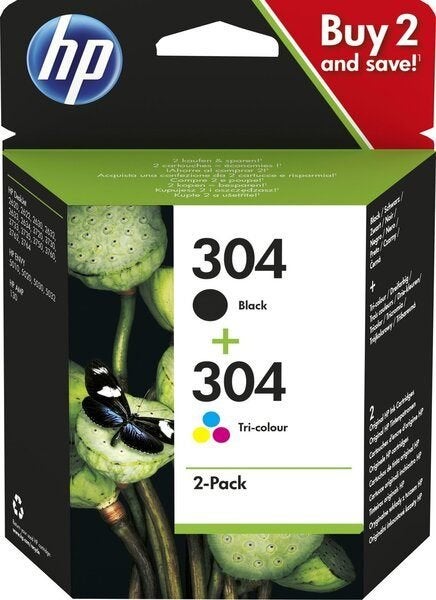 HP 304 zwarte en kleureninktcartridge, nieuw, Ophalen of Verzenden, Nieuw, Cartridge, Hp