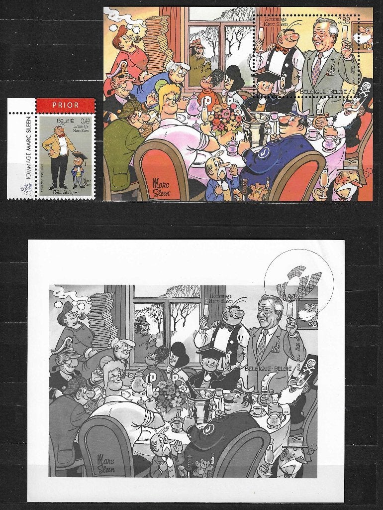 Belgique OPC 3144 + BL100 + GCA8 Marc Sleen - Nero **, Enlèvement ou Envoi, Non oblitéré, Neuf