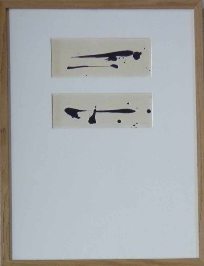 JULES LISMONDE / ZEN / ORIGINEEL WERK / 66x50cm / KADER SIG, Ophalen of Verzenden, Glas, Gesigneerd