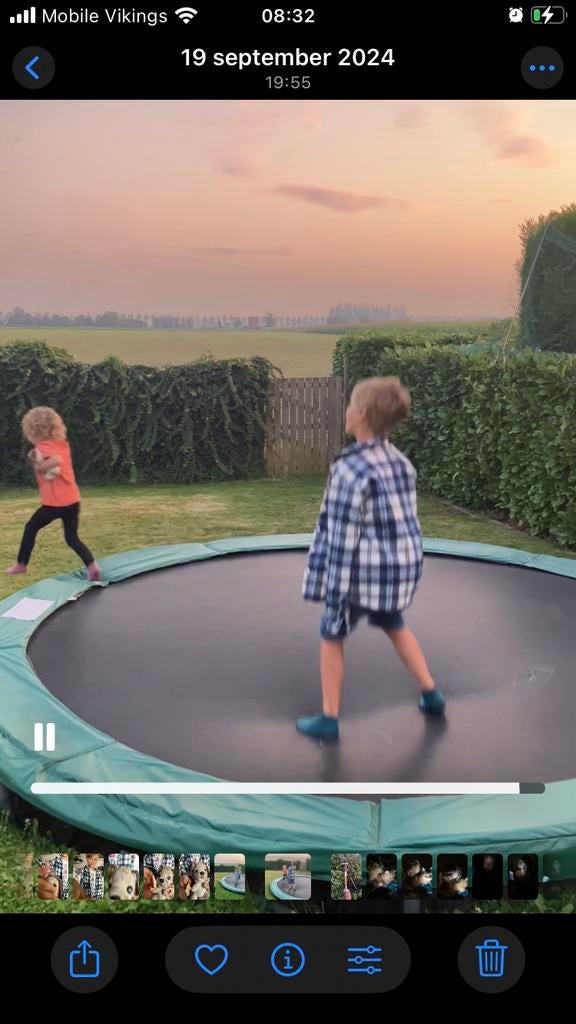 Trampoline 340 cm, Enlèvement, Utilisé