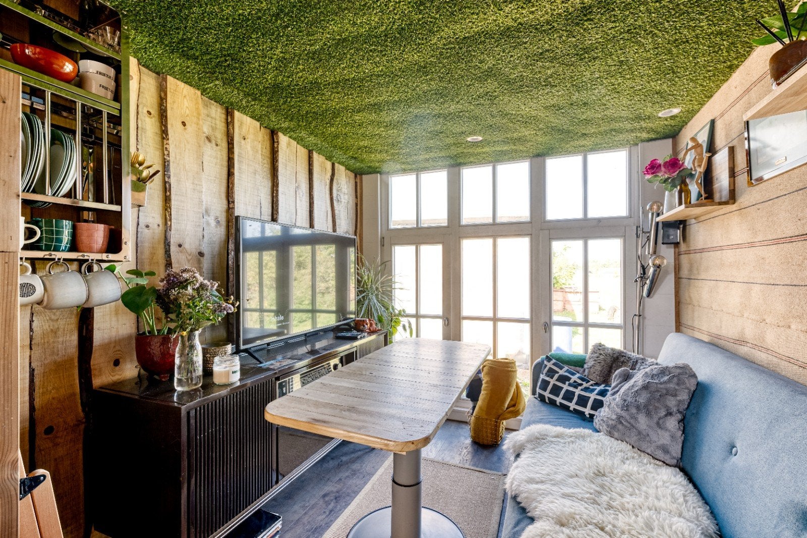Tiny House met terras en veranda, Autres marques, Entreprise, Lit fixe, Poêle