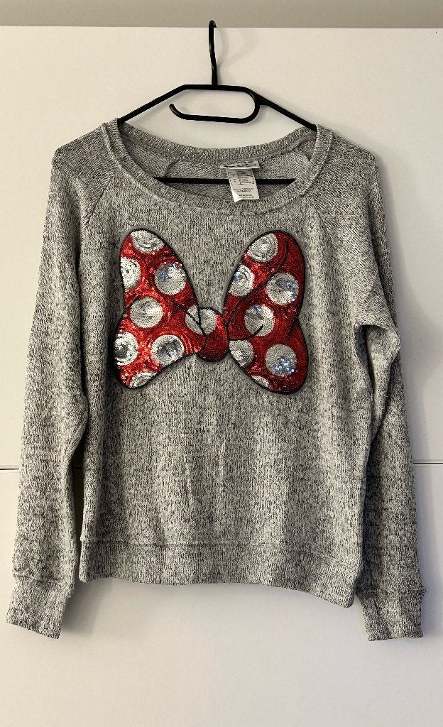 Disney grijze trui met Minnie Mouse strik, Kleding | Dames, Disney, Ophalen of Verzenden, Zo goed als nieuw, Maat 36 (S)