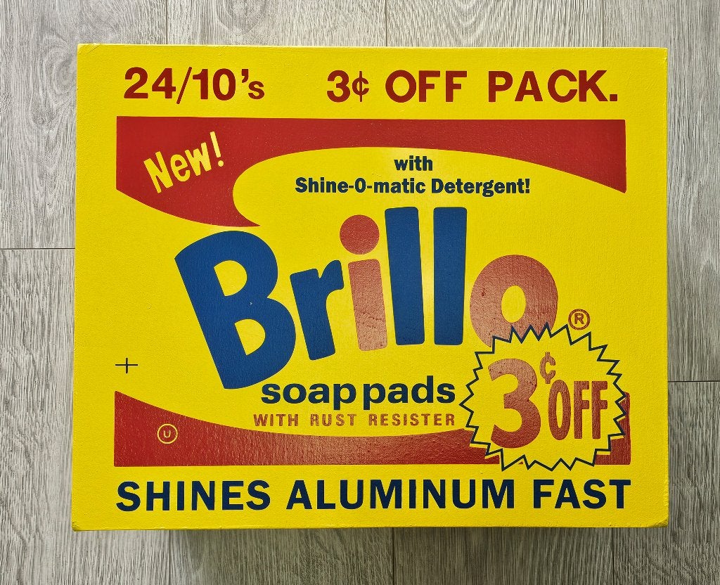 Andy Warhol gele Brillo Box, Antiek en Kunst, Kunst | Litho's en Zeefdrukken, Origineel, Ophalen of Verzenden, Zeefdruk