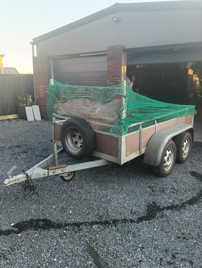 Te huur dubbel asser aanhanger of gesloten aanhanger, Auto diversen, Aanhangers en Bagagewagens, Ophalen