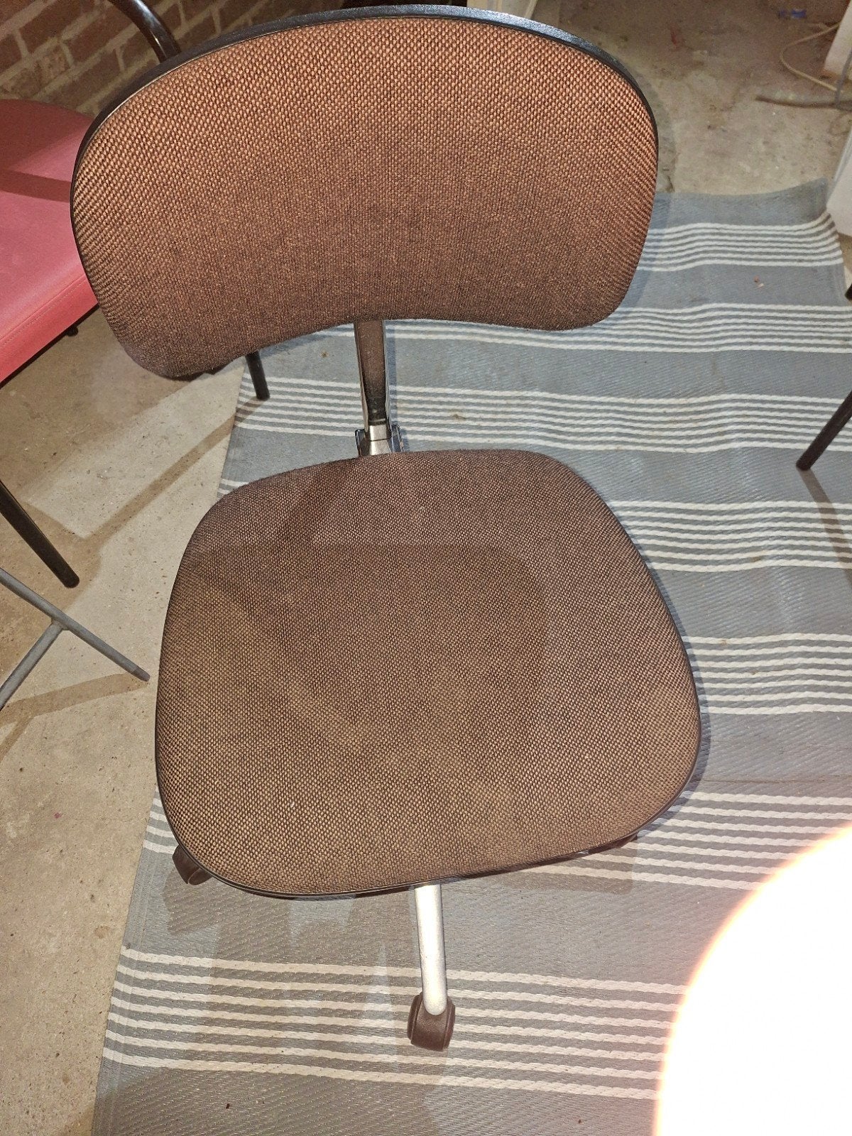 chaise de bureau, Enlèvement, Utilisé, Brun, Chaise de bureau