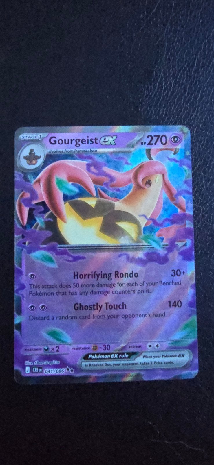 Carte Pokémon Gourgeist ex Chaos Rising, Enlèvement