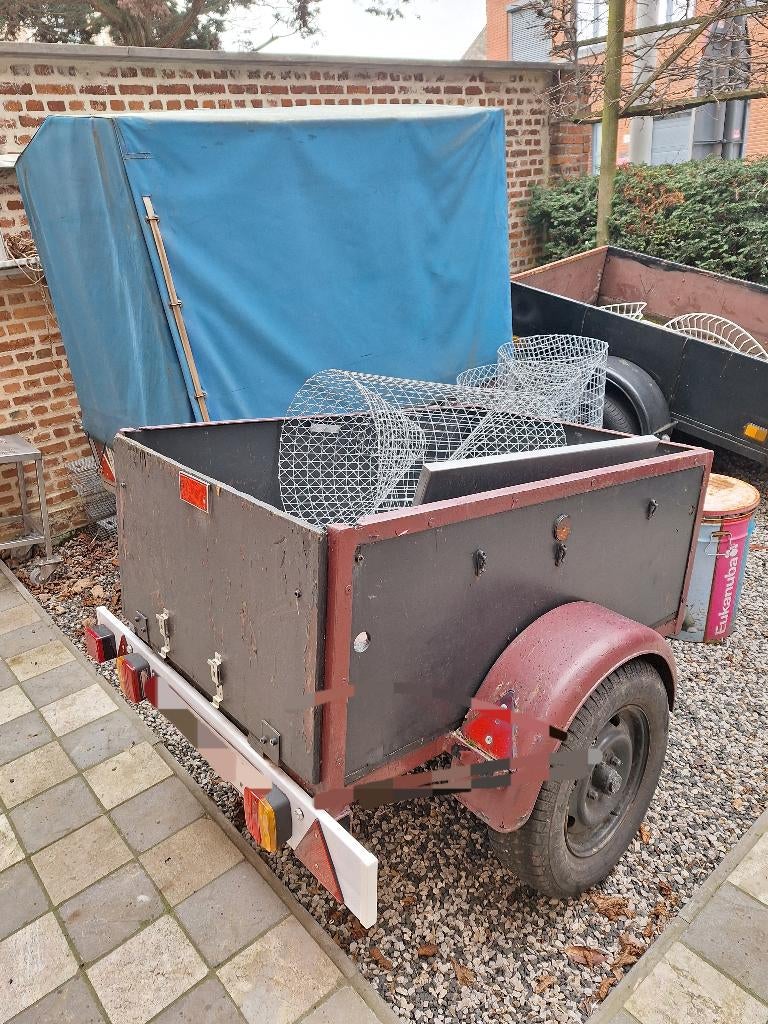 Aanhangwagen/remorque, Auto diversen, Aanhangers en Bagagewagens, Ophalen, Zo goed als nieuw