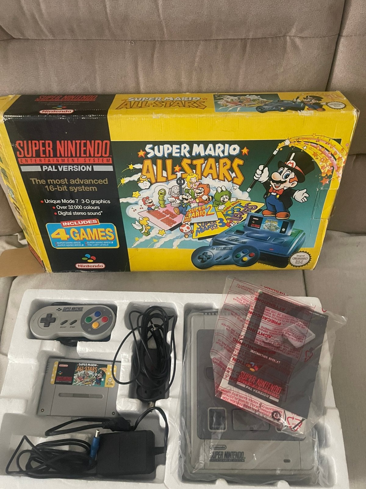 Snes Super Mario All Stars Pack Compleet, Games en Spelcomputers, Spelcomputers | Nintendo Super NES, Ophalen of Verzenden, Zo goed als nieuw