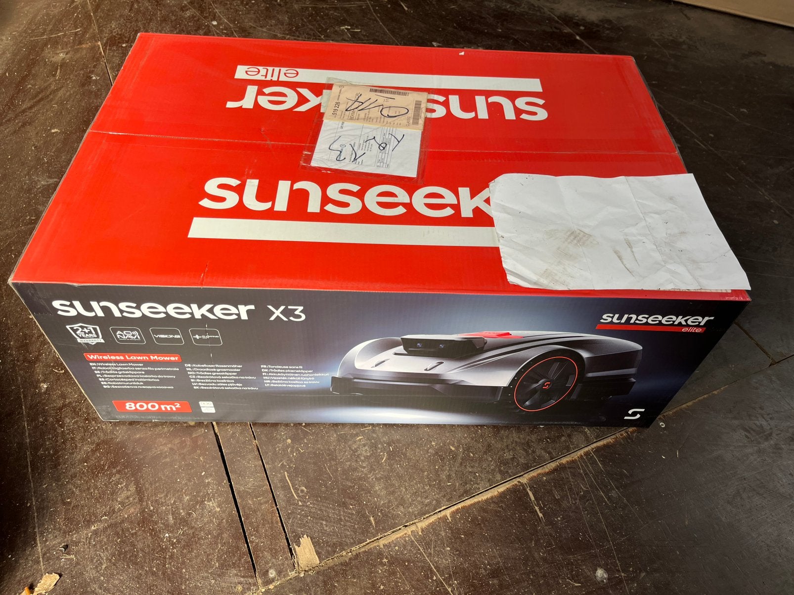 Tondeuse robot sunseeker X3, Enlèvement