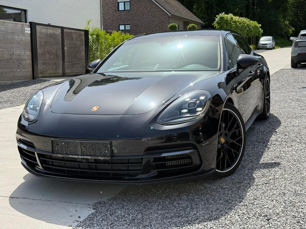 Porsche Panamera 4e Sport Turismo 2.9 V6 *360*Luchtvering, Auto's, Porsche, Zwart, Leder, 5 deurs, Hybride Elektrisch/Benzine