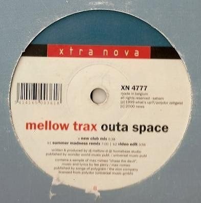 Mellow Trax - Outa Space, Ophalen of Verzenden, Zo goed als nieuw, 12 inch, Trance