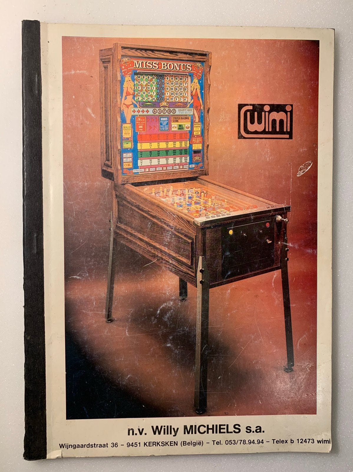 Wimi Miss Bonus handleiding, Verzamelen, Automaten | Flipperkasten, Ophalen