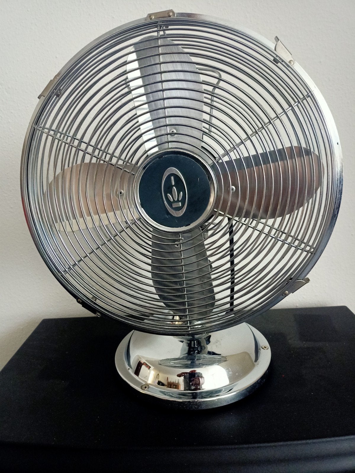 Retro Vintage zware verchroomde Ventilator, Elektronische apparatuur, Ophalen