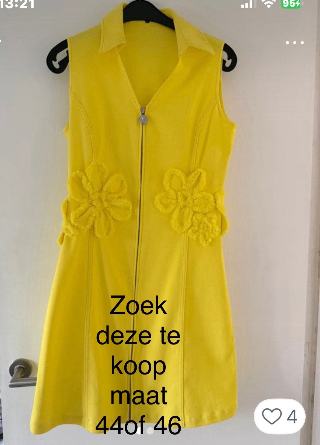 Gele jurk ; Caroline biss, Geel, Maat 42/44 (L), Ophalen of Verzenden, Zo goed als nieuw