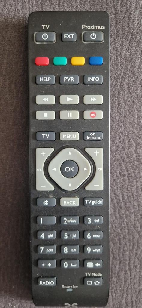Proximus afstandsbediening digicorder, Ophalen