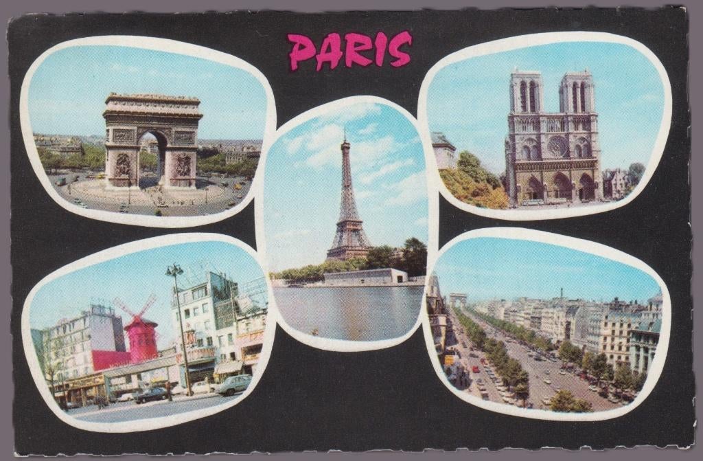 1962 - FRANCIA - Paris : Souvenir de Paris, Envoi, 1960 à 1980, Affranchie, France