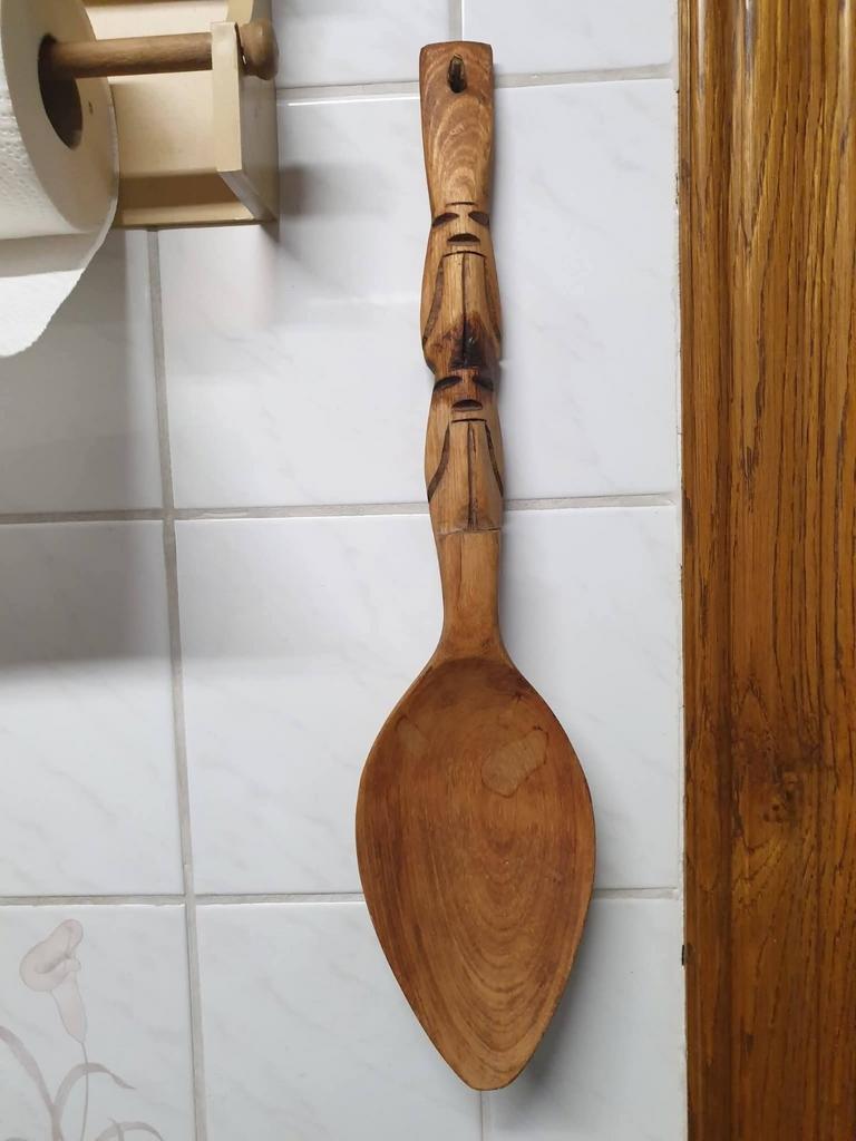 Grote tribal houten lepel, Huis en Inrichting, Ophalen