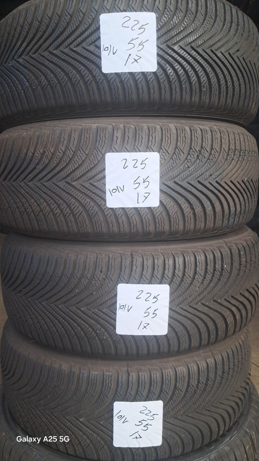 225/55/17 2255517 225/55r17 winter Michelin, Ophalen