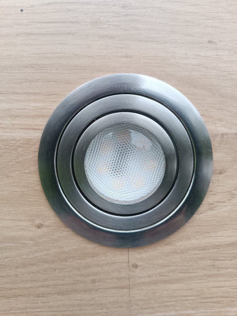 80 Nouveaux spots encastrés avec lampe LED 230V GU10 Orbit, Neuf, Enlèvement ou Envoi, GU10, Spot encastrable
