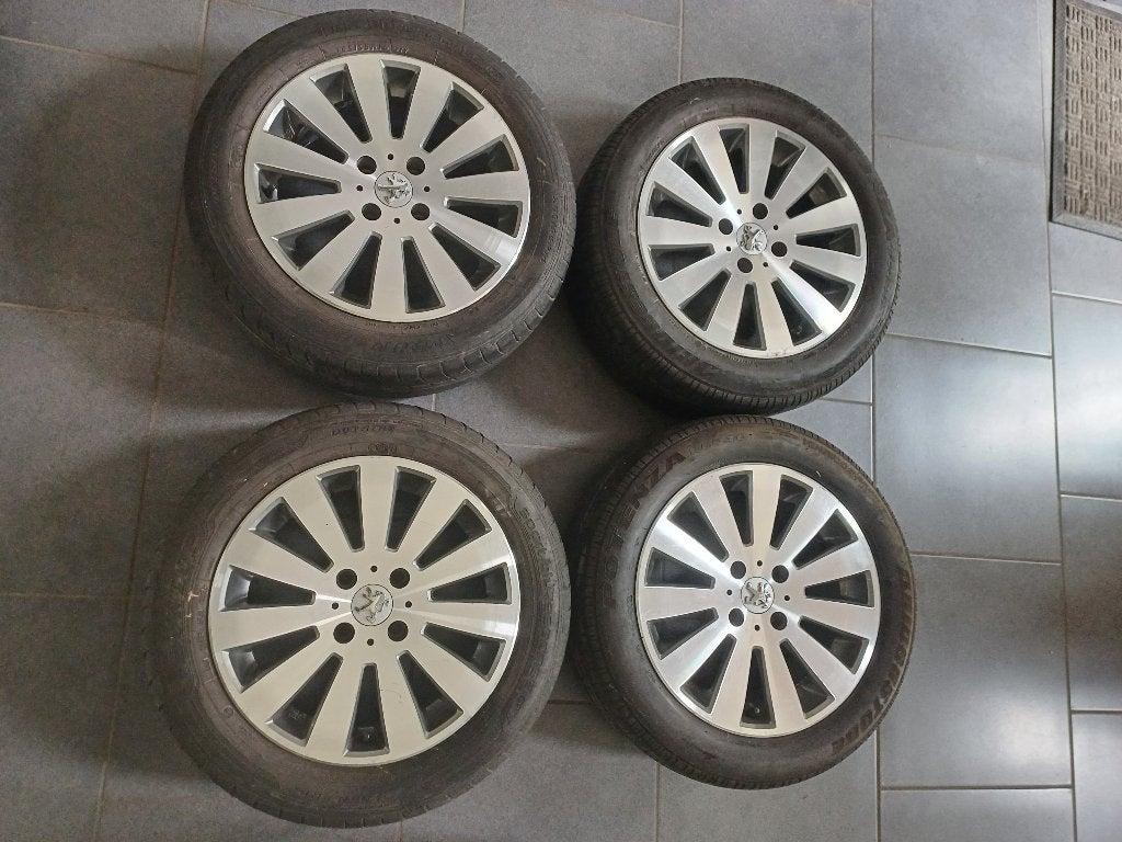 4 wielen voor Peugeot 205-55R16, Ophalen, 16 inch, Banden en Velgen, 205 mm