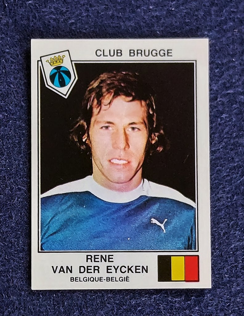 Panini sticker card voetbal EK Euro 1979 - R. Van der Eycken, Verzamelen, Ophalen of Verzenden, Nieuw, Poster, Plaatje of Sticker