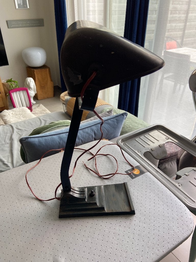 bureaulamp antiek, Ophalen of Verzenden