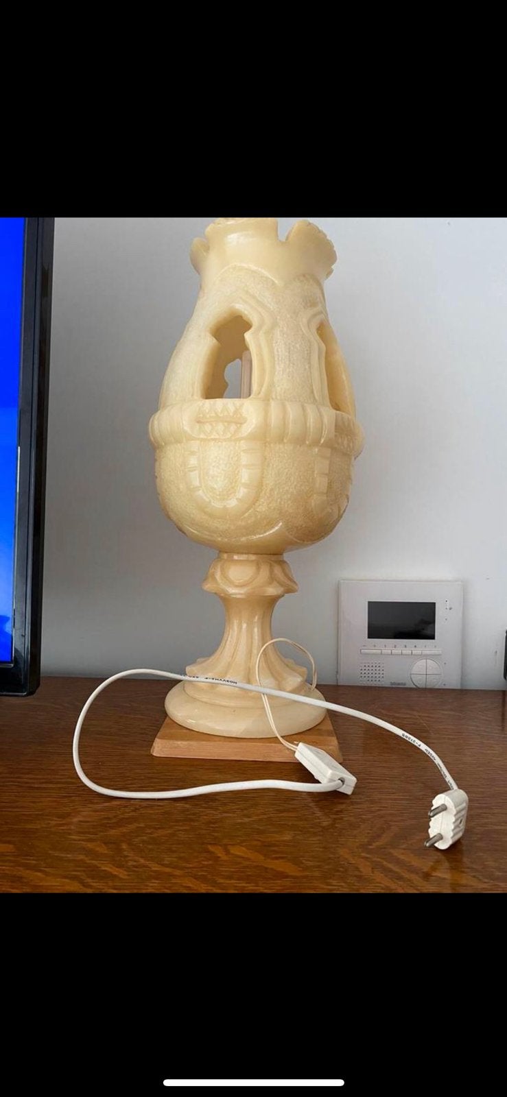 Albasten lamp, Ophalen, Zo goed als nieuw
