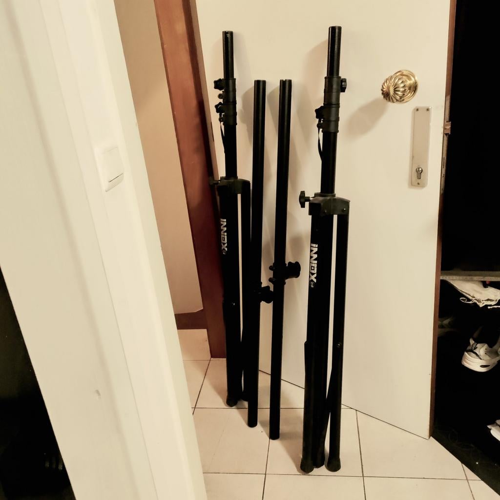 2 statieven te koop voor verlichting, Enlèvement, Utilisé, Lumières ou Lasers