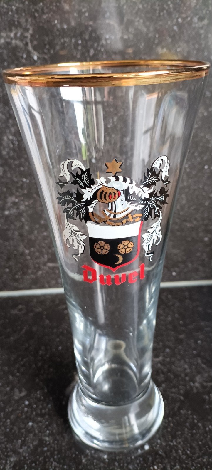 Oud perfekt Duvelfluit jaren 50 /60 perfekte gouden rand, Enlèvement ou Envoi, Duvel