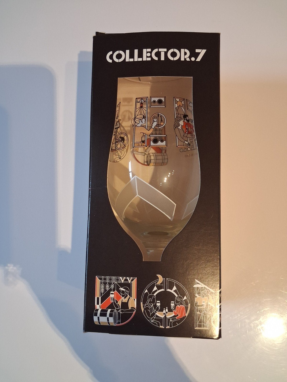 Omer collector.7 glas met doosje, Verzamelen, Ophalen of Verzenden