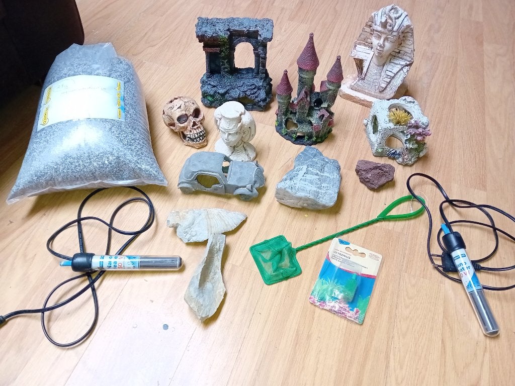 aquarium decoratie en steentjes, Dieren en Toebehoren, Ophalen, Gebruikt, Decoratie, Overige merken