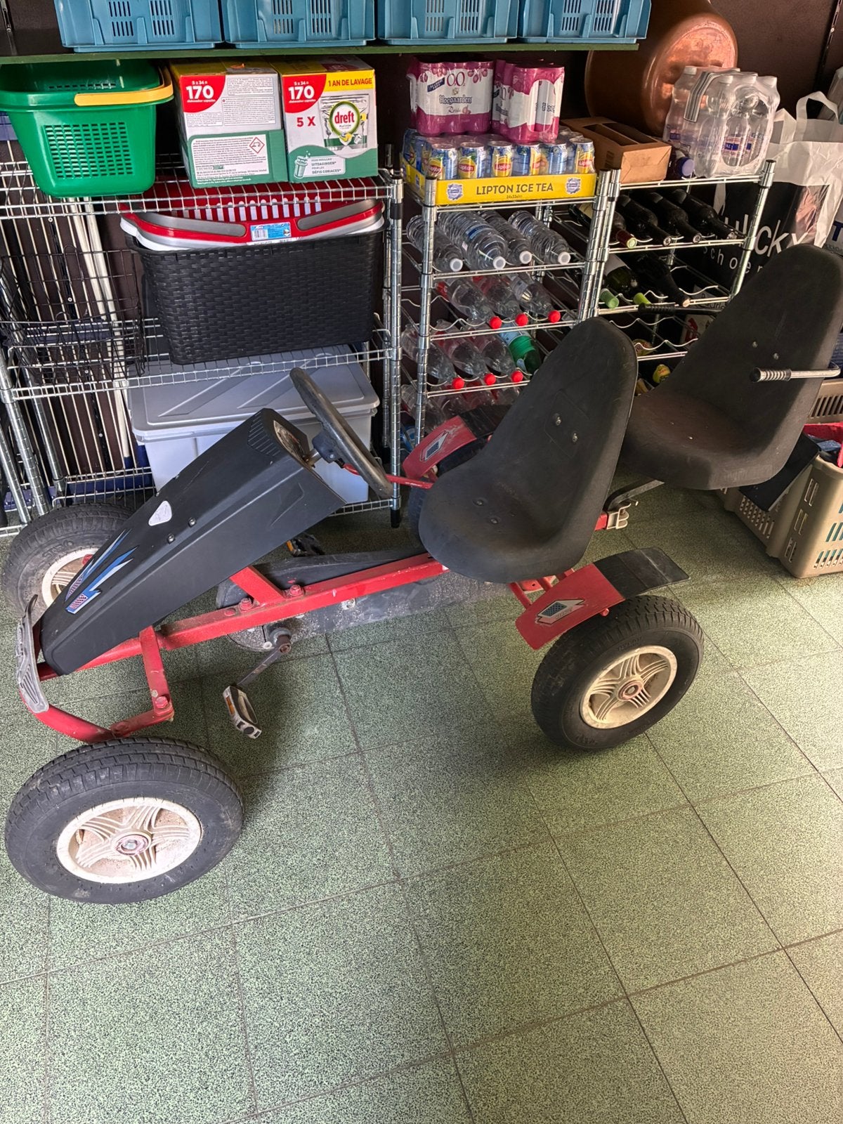 Go-Cart Mammoet met extra zitje, Ophalen, Zo goed als nieuw, Mammoet