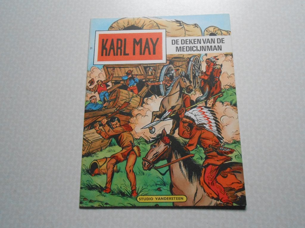 Karl may 21 De deken van de medicijnman 1968 1 ste druk., Willy Vandersteen, Eén stripboek, Nieuw, Ophalen of Verzenden