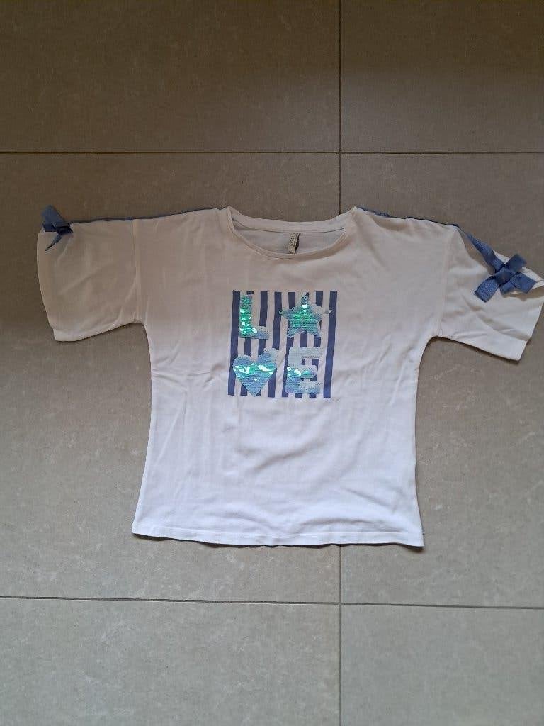 T-shirt 7-8 jaar, Enfants & Bébés, Vêtements enfant | Autre, Enlèvement ou Envoi, Comme neuf, Trybehond, Fille