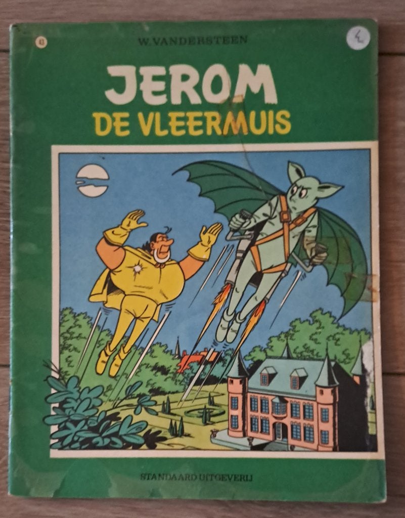 43 - Jerom - De Vleermuis, Gelezen, Willy vandersteen, Eén stripboek, Ophalen of Verzenden