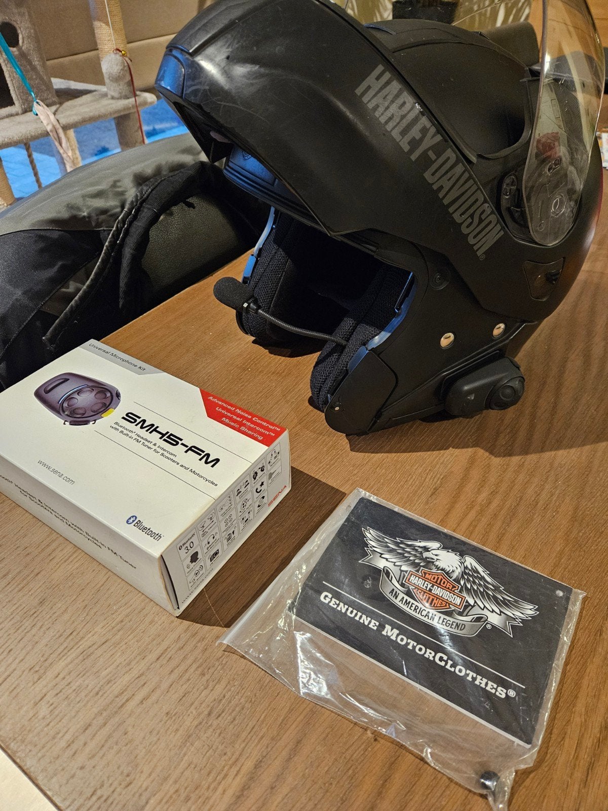 Casque de moto Harley Davidson avec Bluetooth Sena, Autres marques, M, Seconde main, Enlèvement ou Envoi