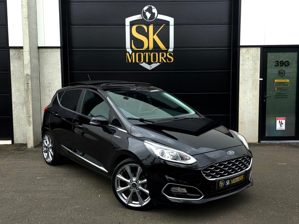 Fiesta Vignale 1.0T Autom. Pano Leder B&O Camera LaneA Full, Auto's, Euro 6, Zwart, Leder, 5 deurs
