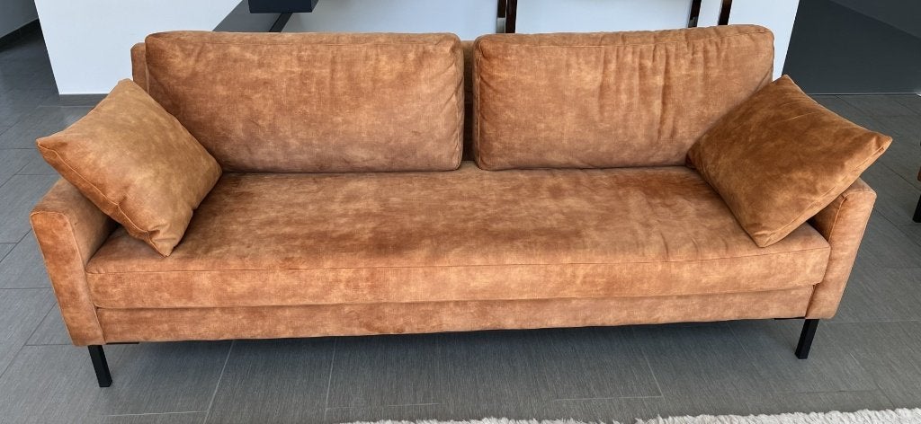 Sofa 3-Zit, Ophalen, Driepersoons, Zo goed als nieuw, Rechte bank