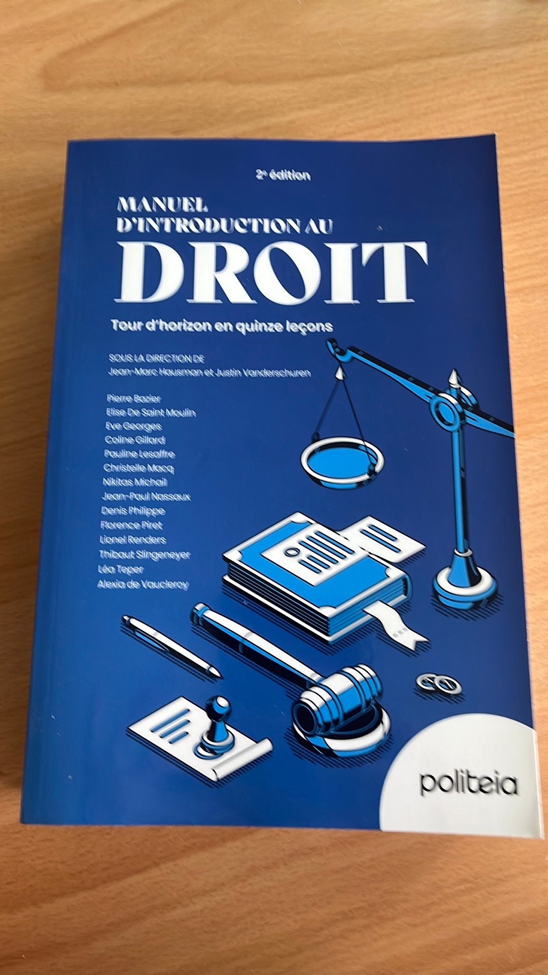 Manuel d’introduction au Droit, Livres, Enlèvement, Neuf, Enseignement supérieur