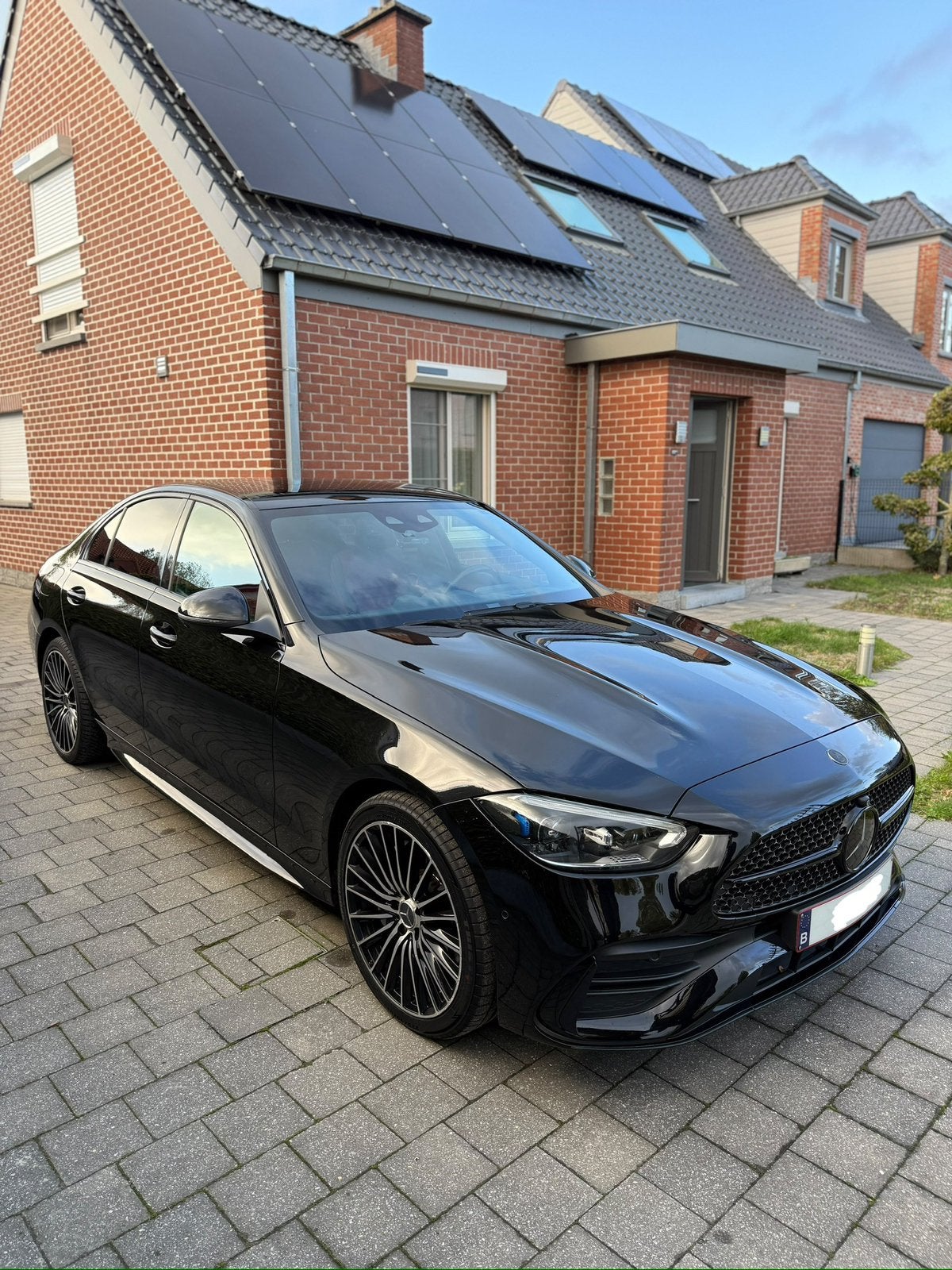 Mercedes C300e (AMG-line), Auto's, Automaat, Euro 6, Zwart, Leder