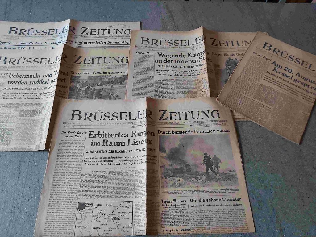 Zeitung Brussel Oorlog Guerre Bezetting NSADP Brigade Pers, Verzenden, 1940 tot 1960, Krant