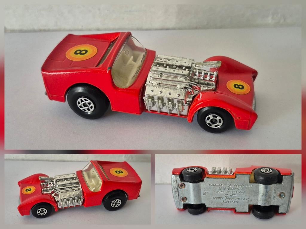 Matchbox 19-B 1971 Road Dragster, Ophalen of Verzenden, Zo goed als nieuw, Auto